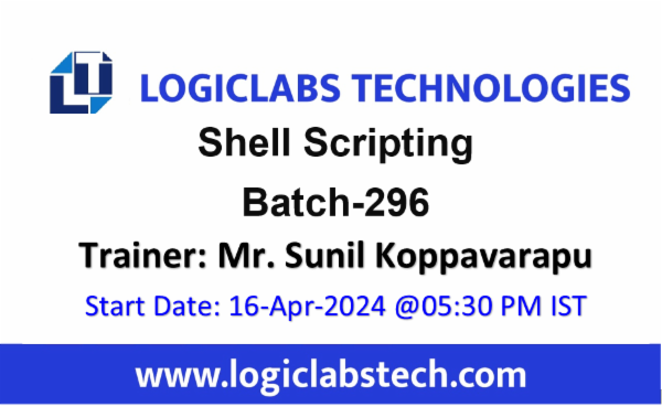 Shell Scripting By Sunil Koppavarapu - Batch - 296